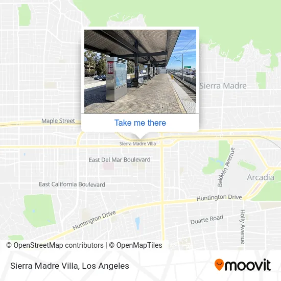 Sierra Madre Villa map