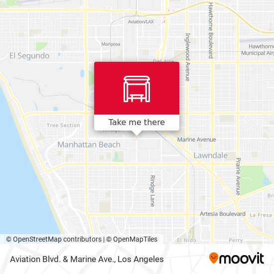 Aviation Blvd. & Marine Ave. map