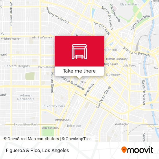 Figueroa & Pico map