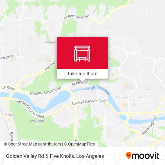 Golden Valley Rd & Five Knolls map