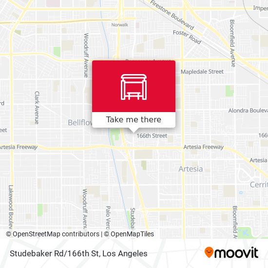 Studebaker Rd/166th St map