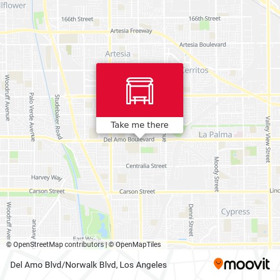 Mapa de Del Amo Blvd/Norwalk Blvd