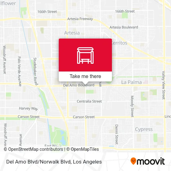 Del Amo Blvd/Norwalk Blvd map
