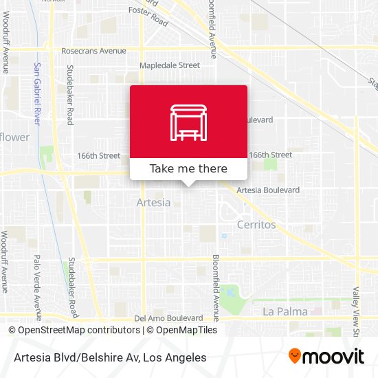 Mapa de Artesia Blvd/Belshire Av