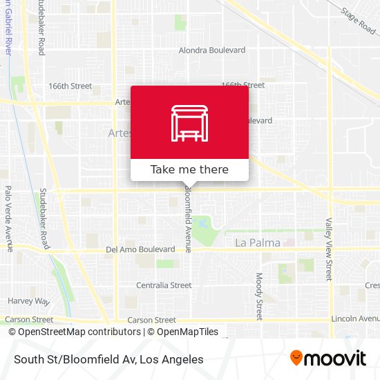 South St/Bloomfield Av map