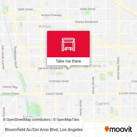 Bloomfield Av/Del Amo Blvd map