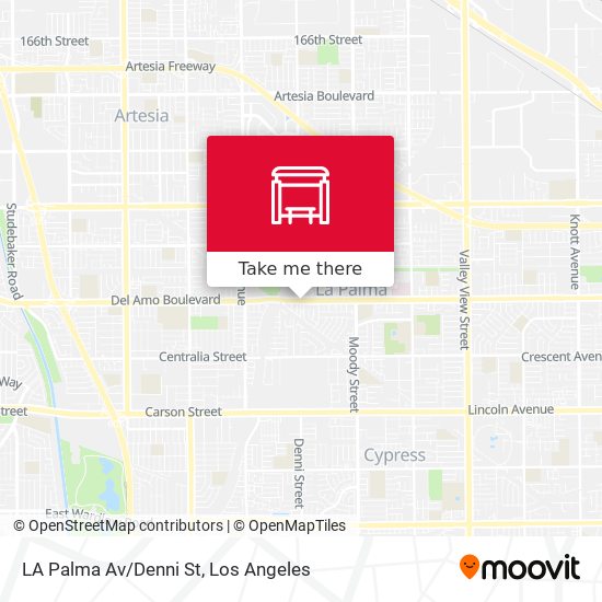 Mapa de LA Palma Av/Denni St