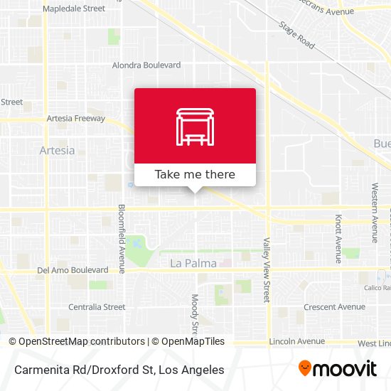 Mapa de Carmenita Rd/Droxford St