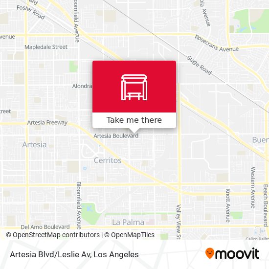 Artesia Blvd/Leslie Av map