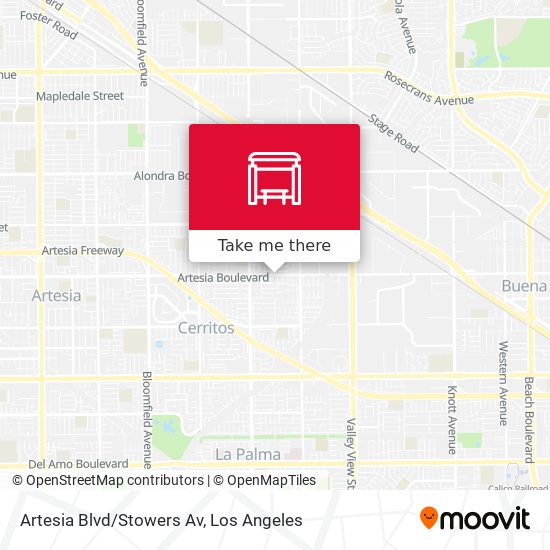 Artesia Blvd/Stowers Av map