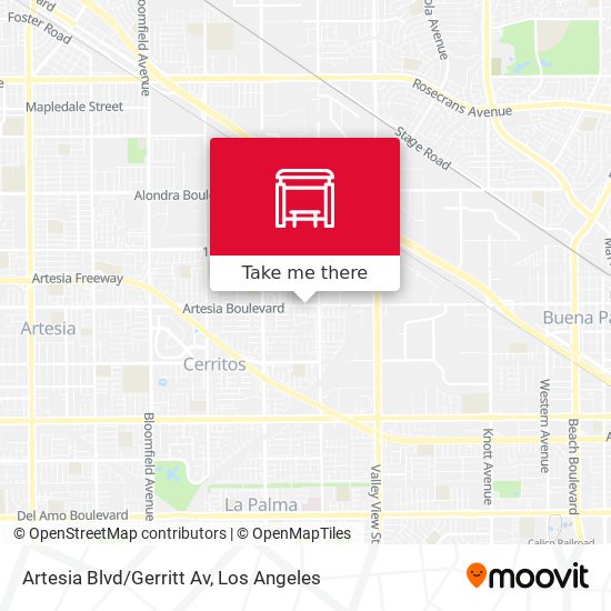 Mapa de Artesia Blvd/Gerritt Av