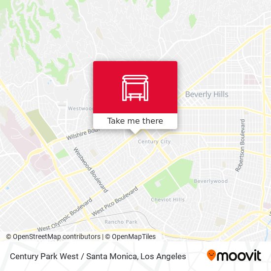 Century Park West / Santa Monica map
