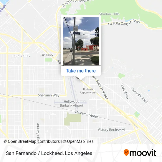 San Fernando / Lockheed map