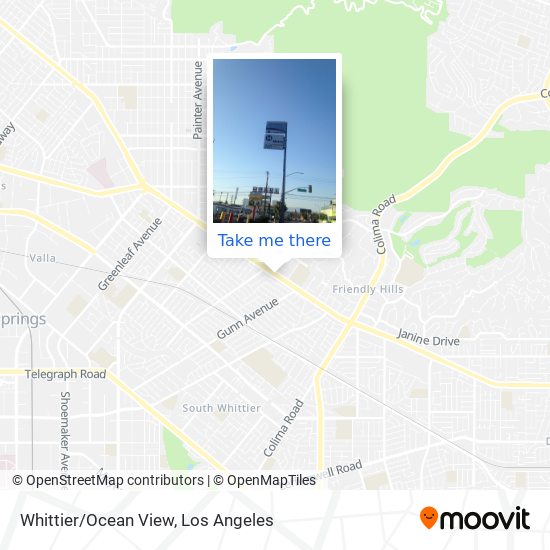 Mapa de Whittier/Ocean View