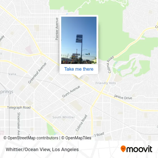 Whittier/Ocean View map