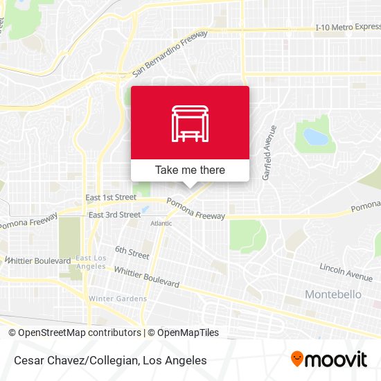 Cesar Chavez/Collegian map