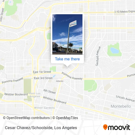 Cesar Chavez/Schoolside map