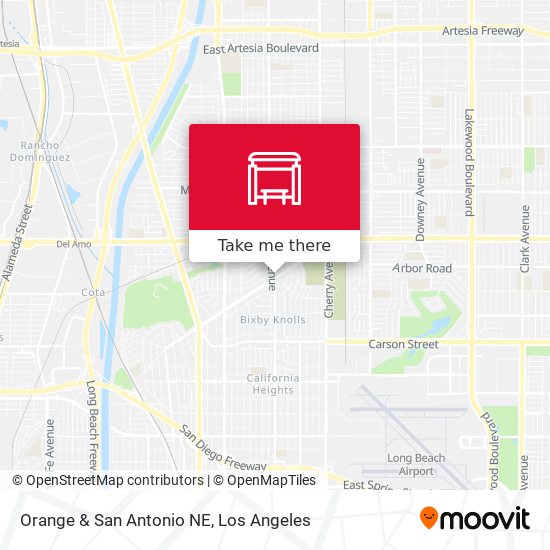 Orange & San Antonio NE map