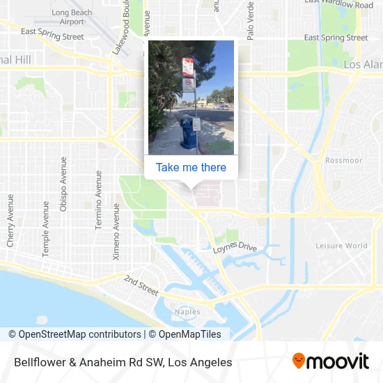 Bellflower & Anaheim Rd SW map