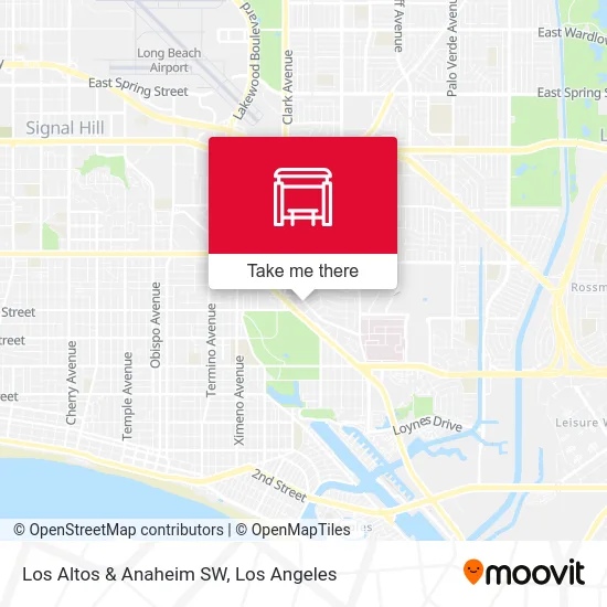 Los Altos & Anaheim SW map