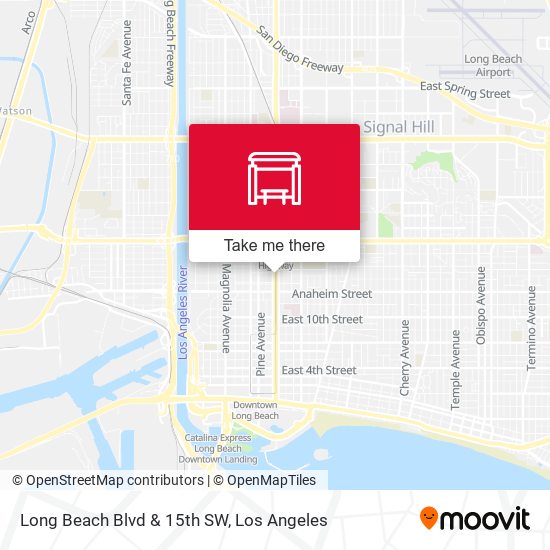 Long Beach Blvd & 15th SW map