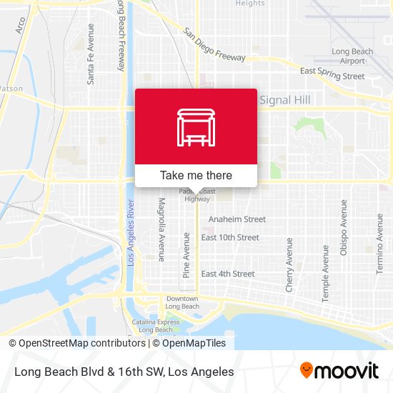 Mapa de Long Beach Blvd & 16th SW