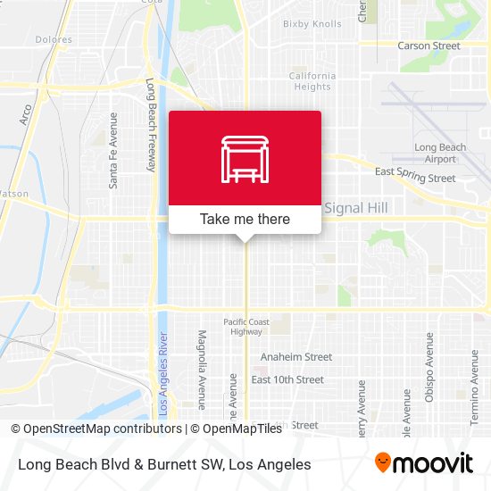 Long Beach Blvd & Burnett SW map