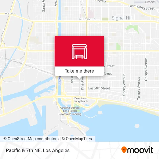 Pacific & 7th NE map