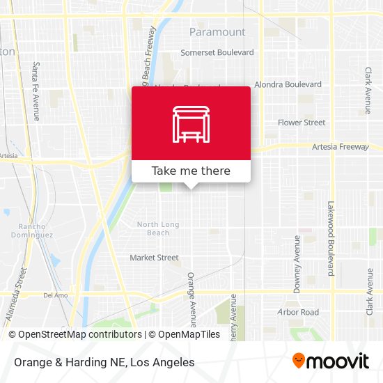 Orange & Harding NE map