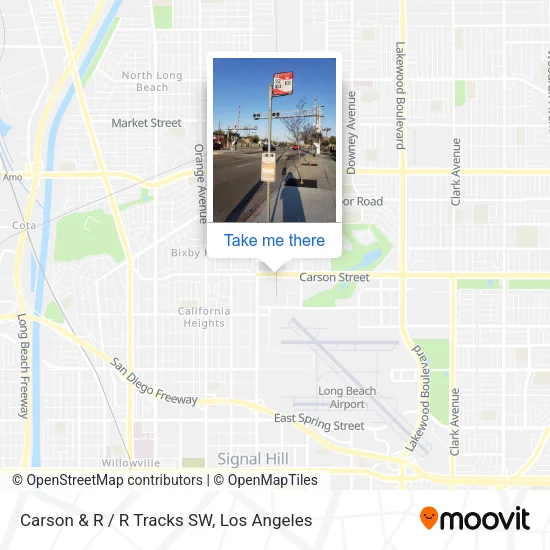 Carson & R / R Tracks SW map
