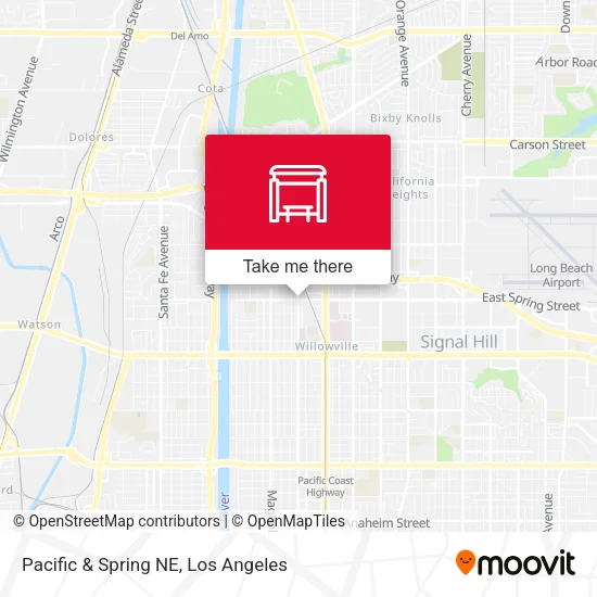 Pacific & Spring NE map