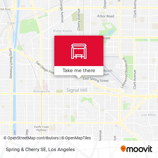 Spring & Cherry SE map