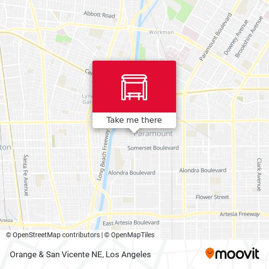 Orange & San Vicente NE map