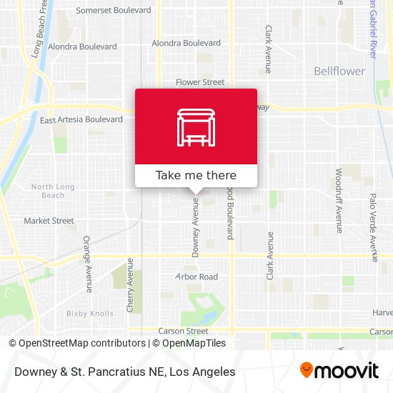 Mapa de Downey & St. Pancratius NE