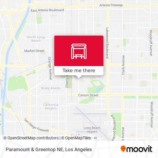 Paramount & Greentop NE map