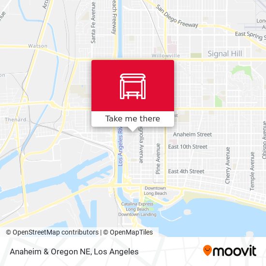 Anaheim & Oregon NE map