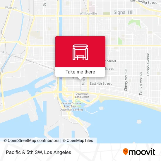 Pacific & 5th SW map