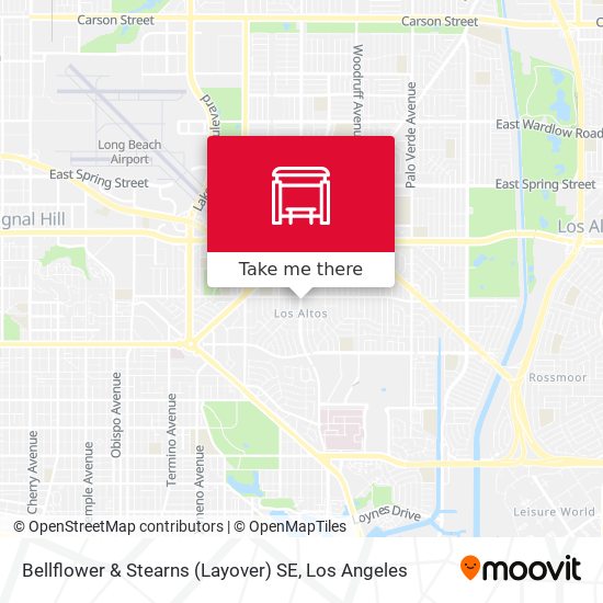 Bellflower & Stearns (Layover) SE map
