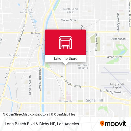 Long Beach Blvd & Bixby NE map