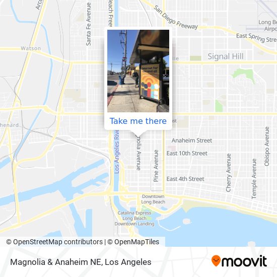 Mapa de Magnolia & Anaheim NE