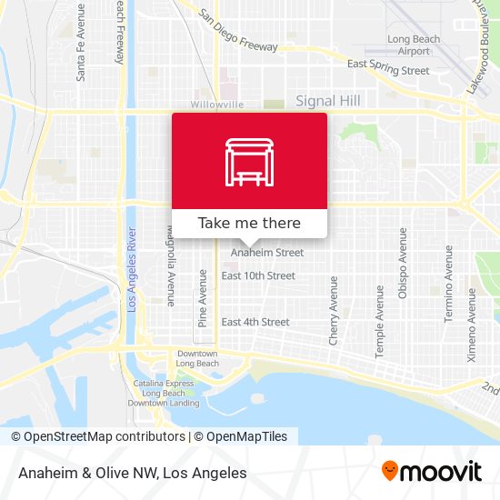 Anaheim & Olive NW map