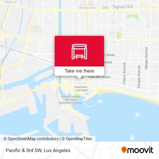 Pacific & 3rd SW map