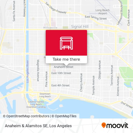 Anaheim & Alamitos SE map