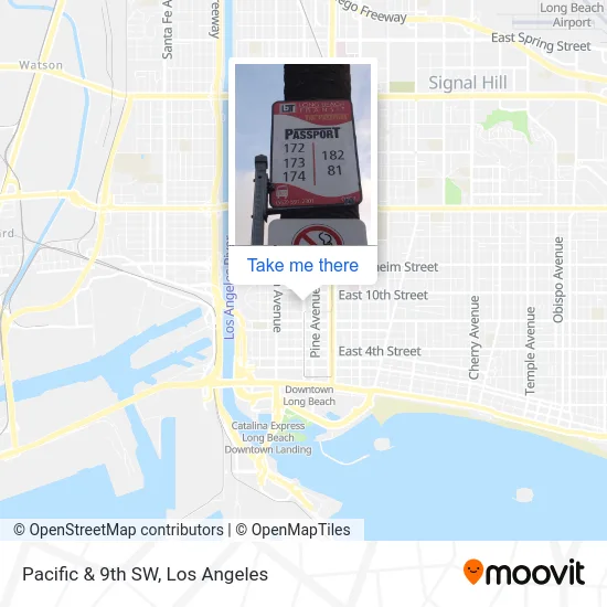 Pacific & 9th SW map