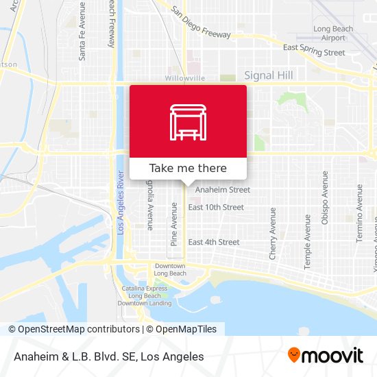Mapa de Anaheim & L.B. Blvd. SE