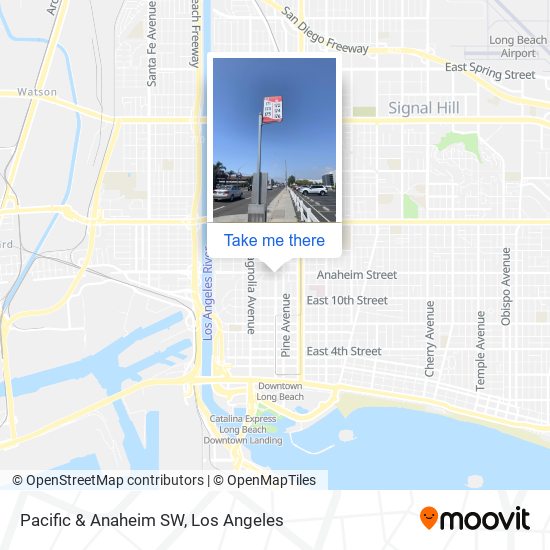 Pacific & Anaheim SW map