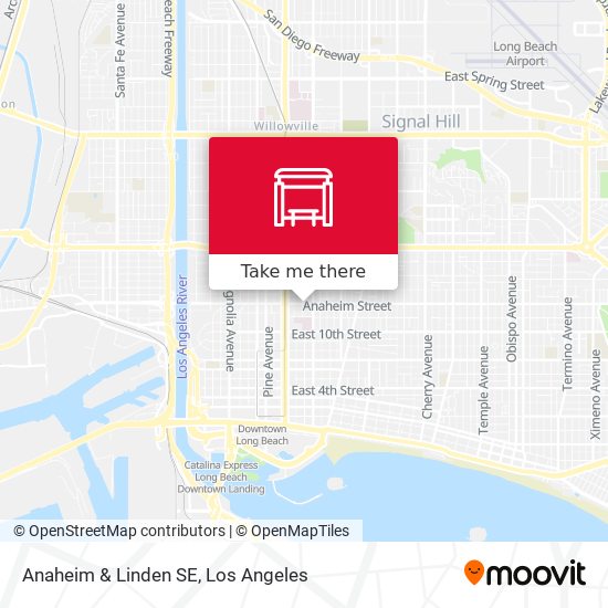 Anaheim & Linden SE map