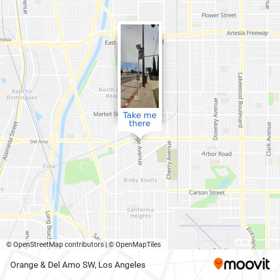 Mapa de Orange & Del Amo SW