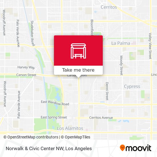 Mapa de Norwalk & Civic Center NW