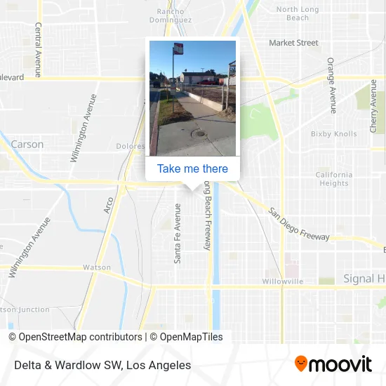 Delta & Wardlow SW map